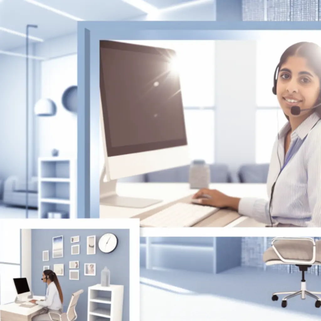 Zespół wsparcia klienta Asamd Auto prowadzi czat przy biurku